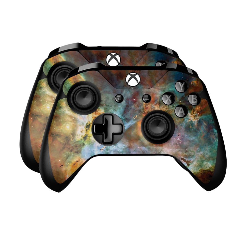Skin Compatible with Microsoft Xbox One Controller (2 Pack) - Space Cloud - Premium 3M Vinyl Protective Wrap Decal Cover - Easy to Apply | Crafted in The USA by MightySkins