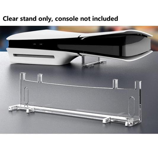 XBERSTAR PS5 Slim Stand - Cooling Feet, Horizontal Bracket Holder for PS5 Digital & Disc, 6.0x5.0x2.0cm