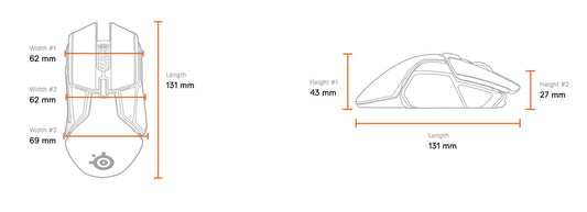 SteelSeries Rival 650 Quantum Wireless Gaming Mouse - Rapid Charging, 12,000 Cpi Dual Sensor, 256 Weight Configs, 8 Zone RGB Lig