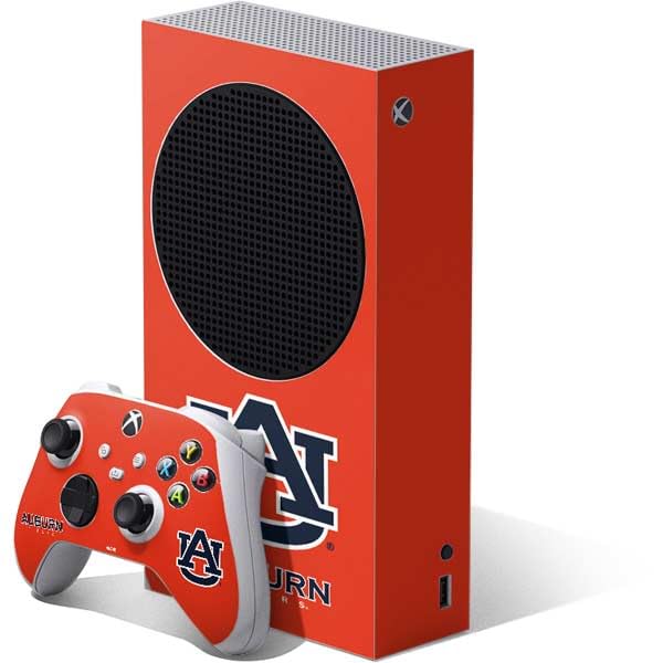 Skinit Decal Gaming Skin Compatible with Xbox Series S Bundle - Officially Licensed Auburn University Logo Orange Design