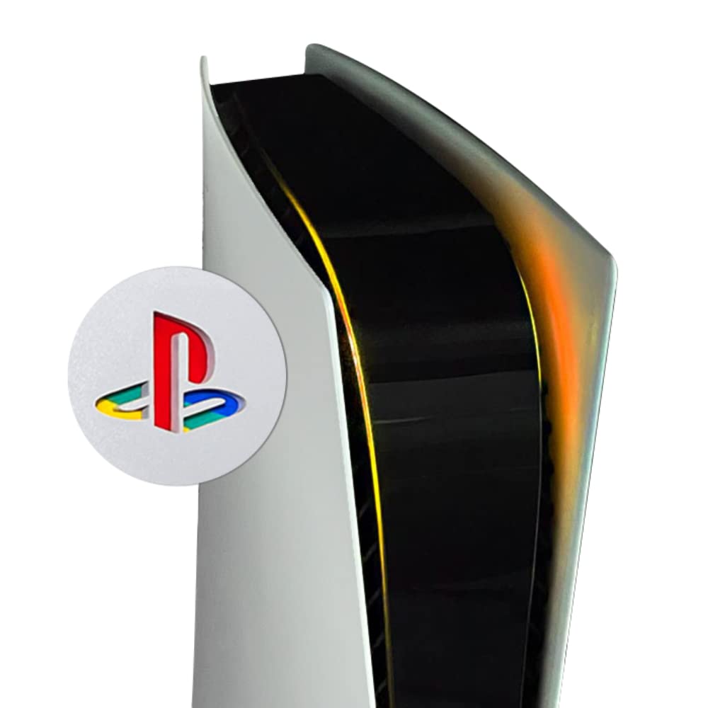 Power Light Decal and Underlay Sticker Combo for PS5 Playstation 5 (Orange)
