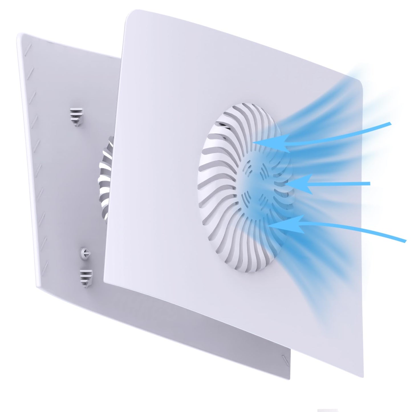 Generic Upper Cover Plates for PS5 Pro Console - White Cooling Dust-Proof Faceplate, 24x18x4.5cm