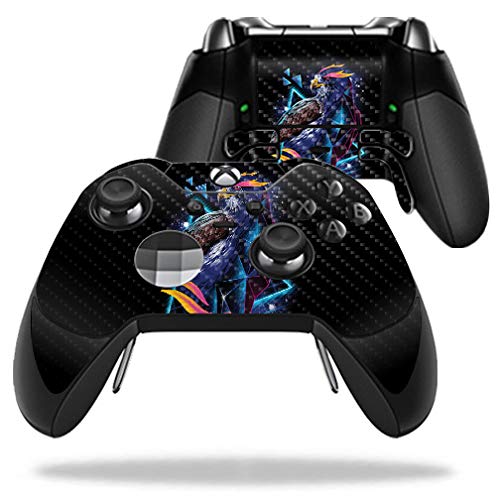 MightySkins Carbon Fiber Skin for Microsoft Xbox One Elite Controller - Heroic Hawk | Protective Durable Textured Carbon Fiber Finish | Easy to Apply Remove and Change Styles | Made in The USA