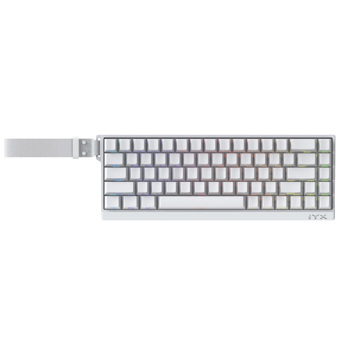 IROK MU68PRO Rapid control button Magnetic Switch Keyboard Aluminum CNC Frame 65% TKL Hot Swapped RGB Programmable Wired Gaming Keyboard for Win/Mac Gamer-White
