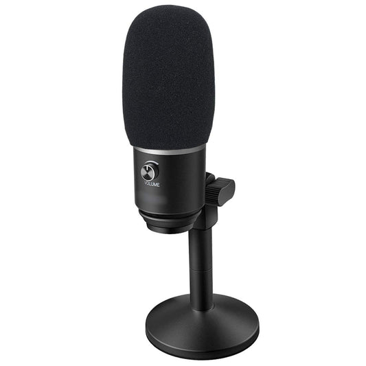 SUNMON Mic Foam Windscreen for Fifine K670 USB Microphone - Pop Filter Wind Cover, Compatible, Black