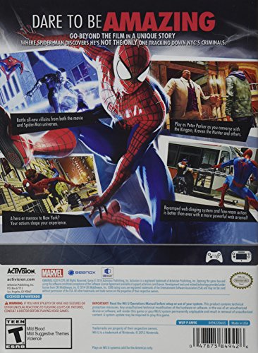 ACTIVISION The Amazing Spider-Man 2 - Wii U Game, Model 047875849426, Action Adventure, Family-Friendly Fun