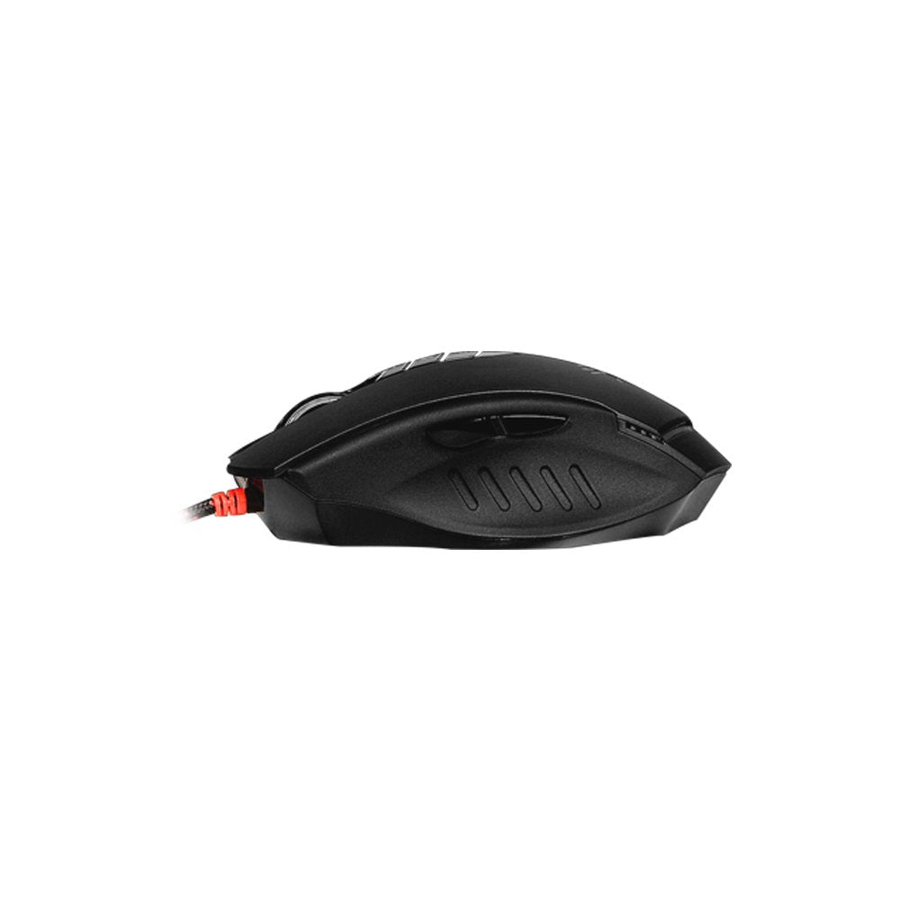Bloody V7 Ergonomic Gaming Mouse - 3200 DPI, 8 Programmable Buttons, Rubberized Black Coating, Model V7M