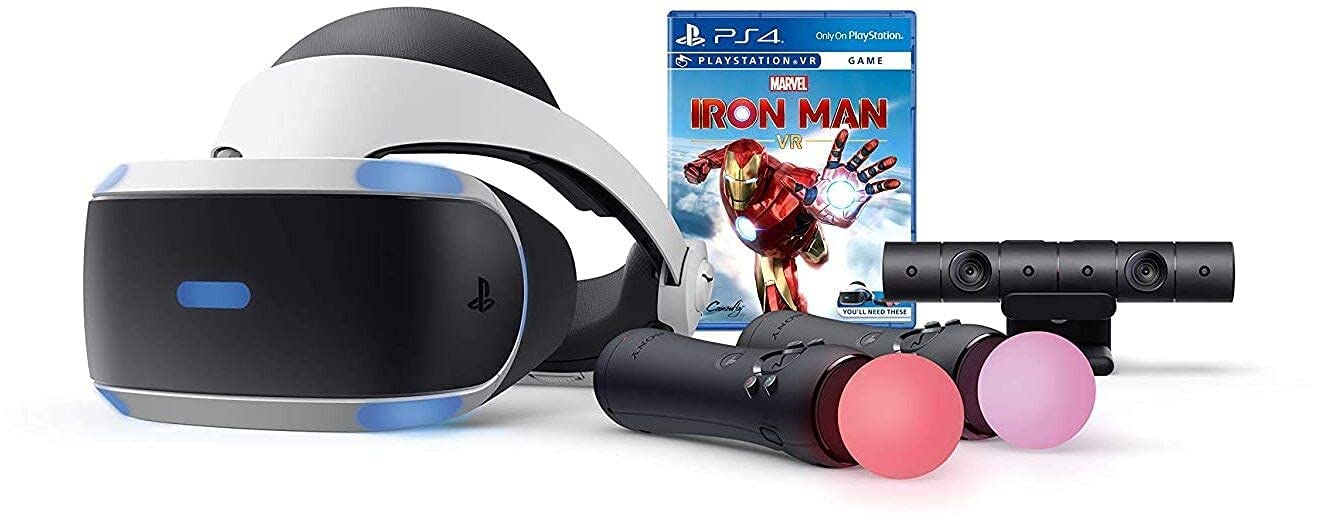 Sony PS4 PSVR Marvel Iron Man Bundle VR Headset + Camera + Controllers 3004152 (refurbished)