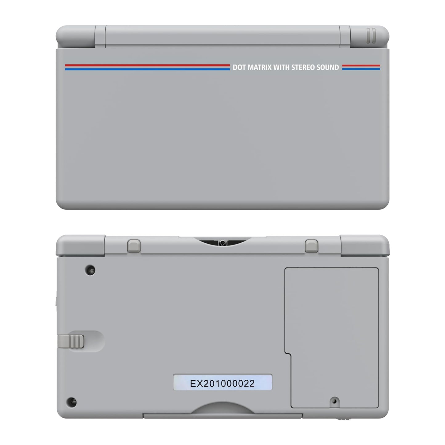 eXtremeRate DS Lite Replacement Housing Shell - Classic 1989 GB DMG-01, Console Case Cover with Buttons and Screen Lens, Model DSLY003