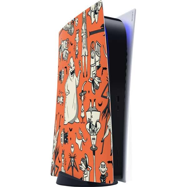 Skinit Decal Gaming Skin Compatible with PS5 Digital Edition Console - Officially Licensed Disney The Nightmare Before Christmas Character Pattern Print Design