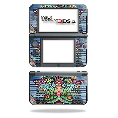 MightySkins Skin Compatible with Nintendo New 3DS XL (2015) - Jaguar Moth | Protective, Durable, and Unique Vinyl Decal wrap Cov