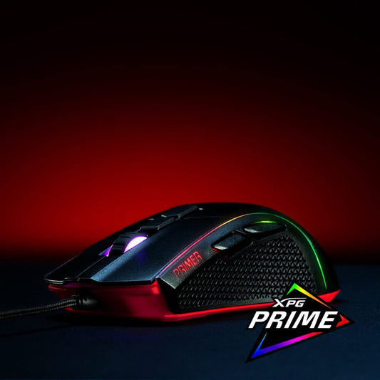ADATA XPG Primer Gaming Mouse - Optical - 12000 DPI - USB Type A - Black - Model PRIMER-BKCWW