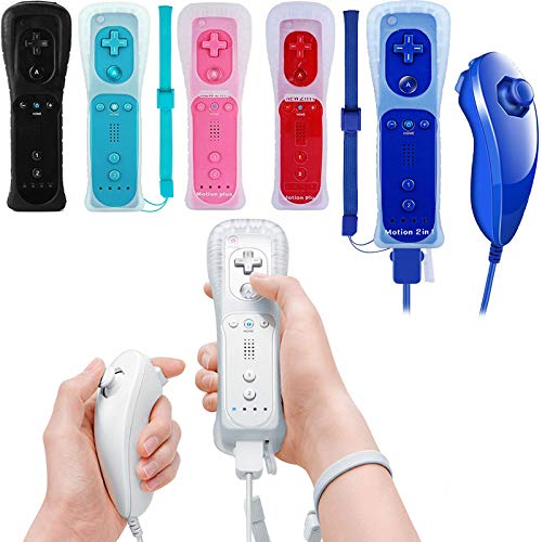 ChamZA Wireless Motion Remote Controller Gamepad for Wii/Wii U - Red, Includes Silicone Case & Hand Strap