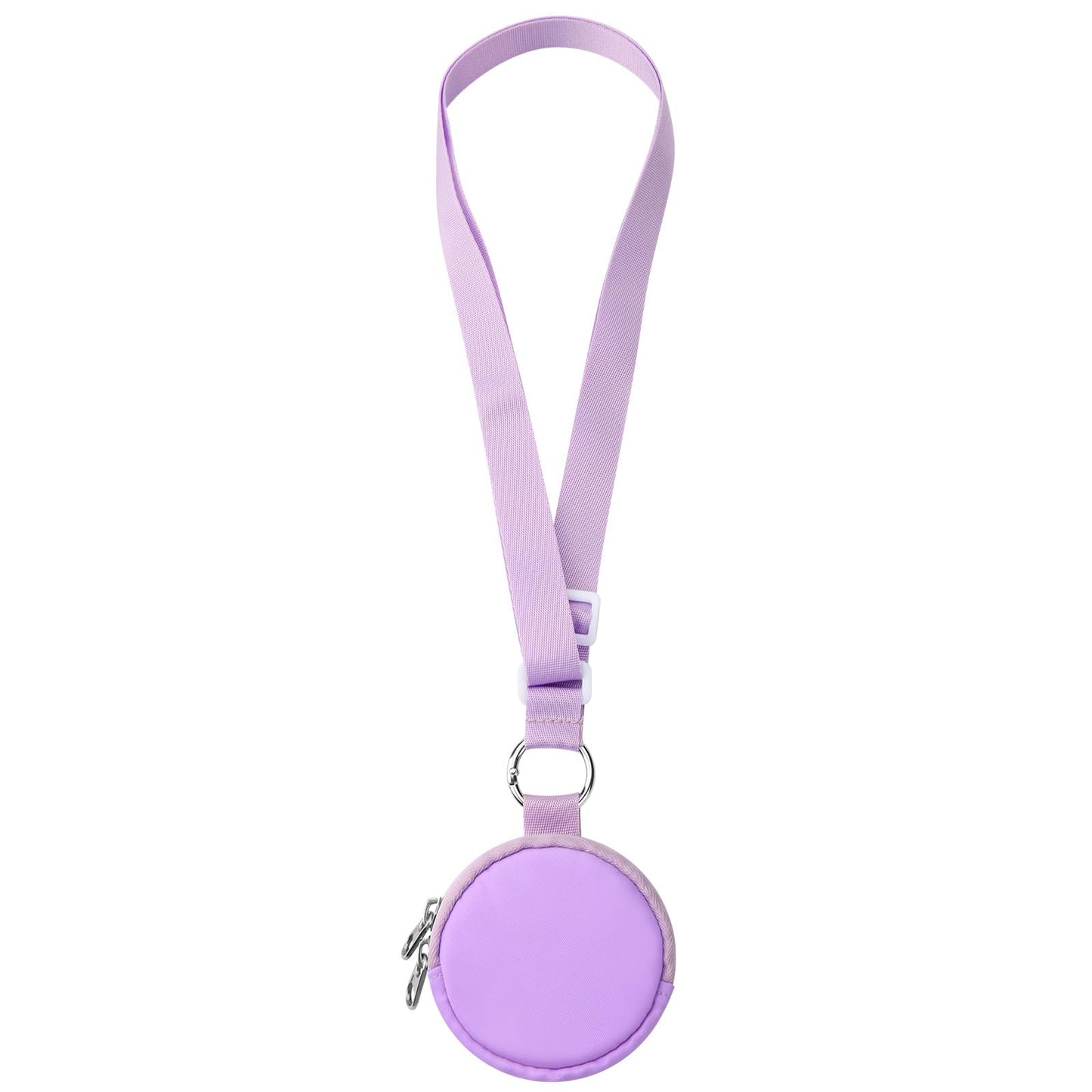 CaSZLUTION Carrying Case Compatible with GO Plus + 2023 Portable Protective Case with Key Ring and Neck Strap Small Nylon Storage Cover for GO Plus Plus Light Purple