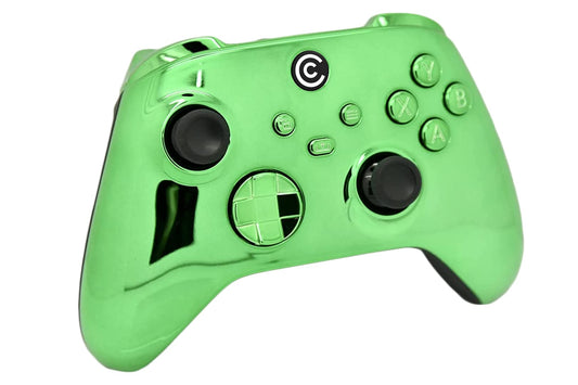Custom Controllerzz Wireless Controller for Xbox Series X/S & PC - Green Chrome with Green Chrome Inserts