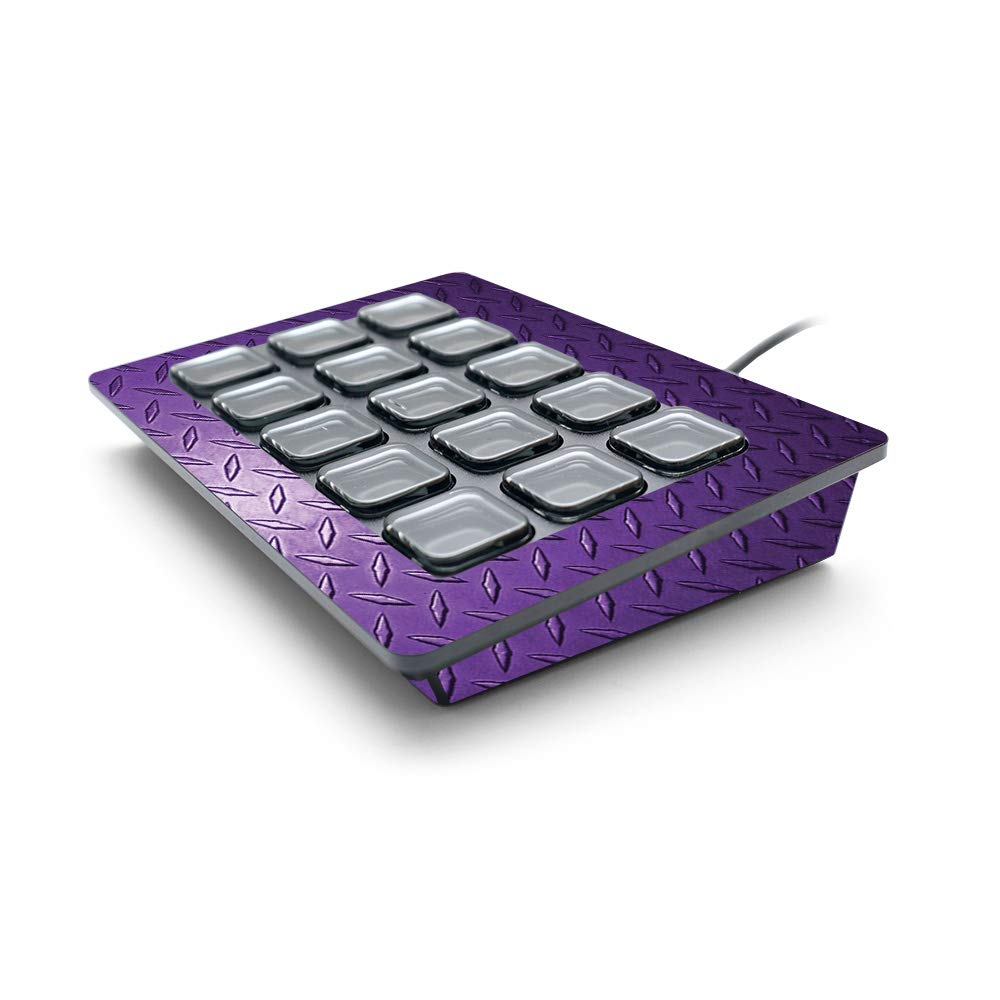 MightySkins Skin for Elgato Stream Deck - Purple Diamond Plate | Protective Durable and Unique Vinyl Decal wrap Cover | Easy to Apply Remove and Change Styles | Made in The USA