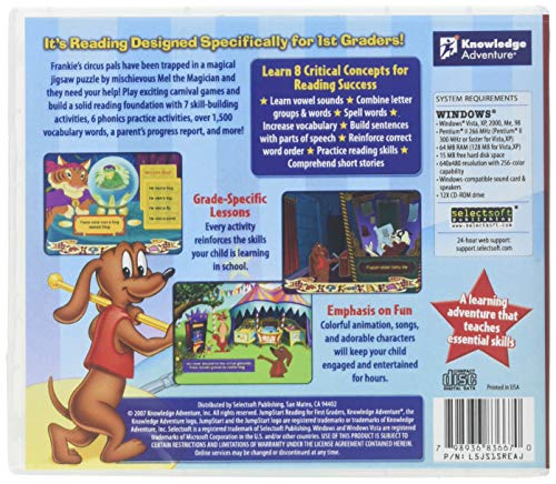 Knowledge Adventure JumpStart Reading for First Graders - Medium Size, Paper Material, Model 409