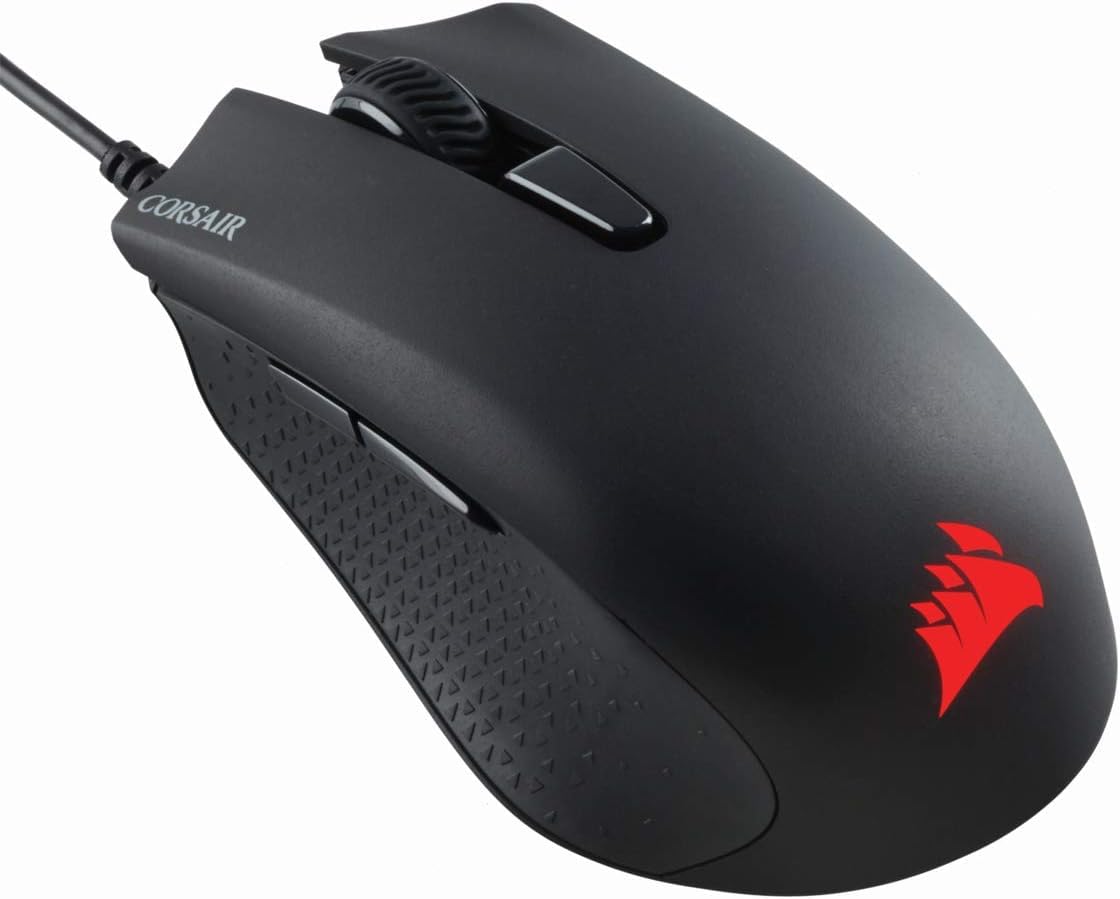 Corsair Harpoon PRO RGB, FPS/MOBA Optical Gaming Mouse CH-9301111-NA (12000 DPI Optical Sensor, Lightweight, 6 Programmable Butt