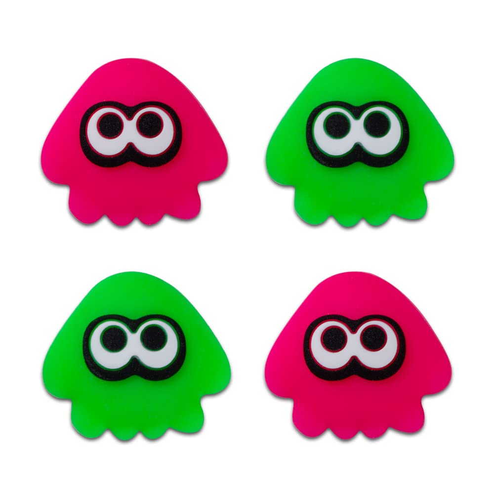 PERFECTSIGHT Switch Thumb Grips Cut Animal Joystick Caps for Nintendo Switch 4 PCS Thumbstick Cover for Switch Lite Switch OLED Analog Stick Button Cover for NS Joycon Controller (Red + Green)