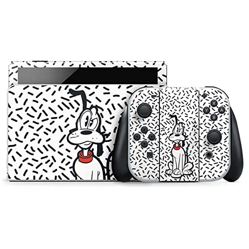 Skinit Decal Gaming Skin Compatible with Nintendo Switch OLED (2021) - Officially Licensed Disney Friends Pluto Confused Design