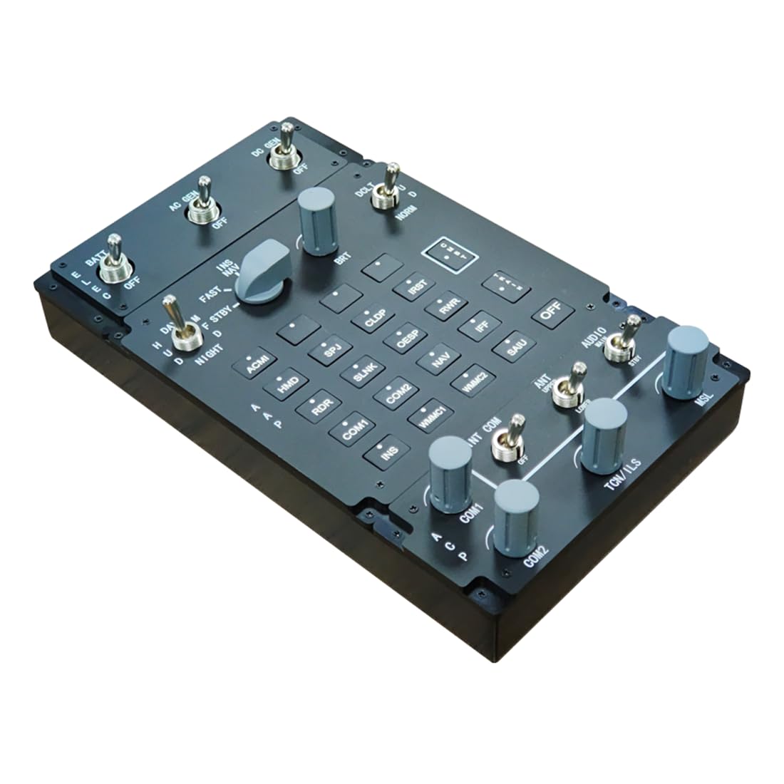Lopolltty Flight Sim Home Cockpit, JF-17/FA-18C/F16 EP AAP ACP 3-in-1 Integrated Control Panel, Compatible with Leading Flight S