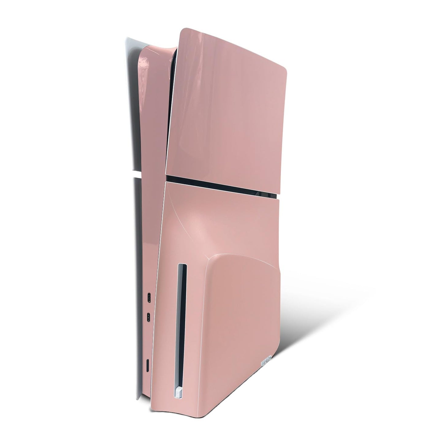 MightySkins Skin Compatible with PlayStation 5 Slim Disk Edition Console Only - Solid Blush | Protective Durable and Unique Vinyl Decal wrap Cover | Easy to Apply | Made in The USA