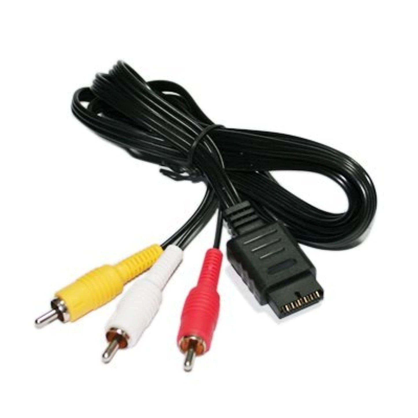 Gen 6-Feet RCA AV Audio/Video Cable for PlayStation & PS2 - Black, Model 817946010563