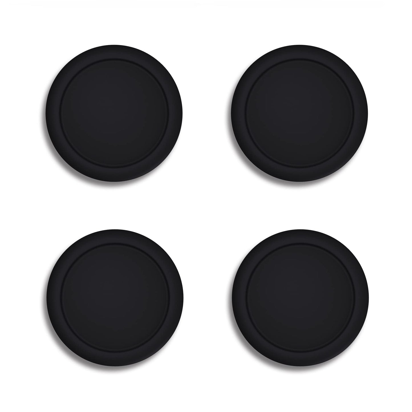 eXtremeRate PlayVital Switch Thumb Grip Caps Joystick Caps for Nintendo Switch Lite Silicone Analog Cover Thumbstick Grips for Switch OLED Joycon - Black