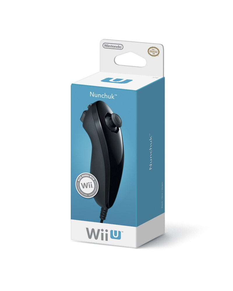 Nintendo Nunchuk Controller - Black - Model RVLAFK3 - Compatible with Wii