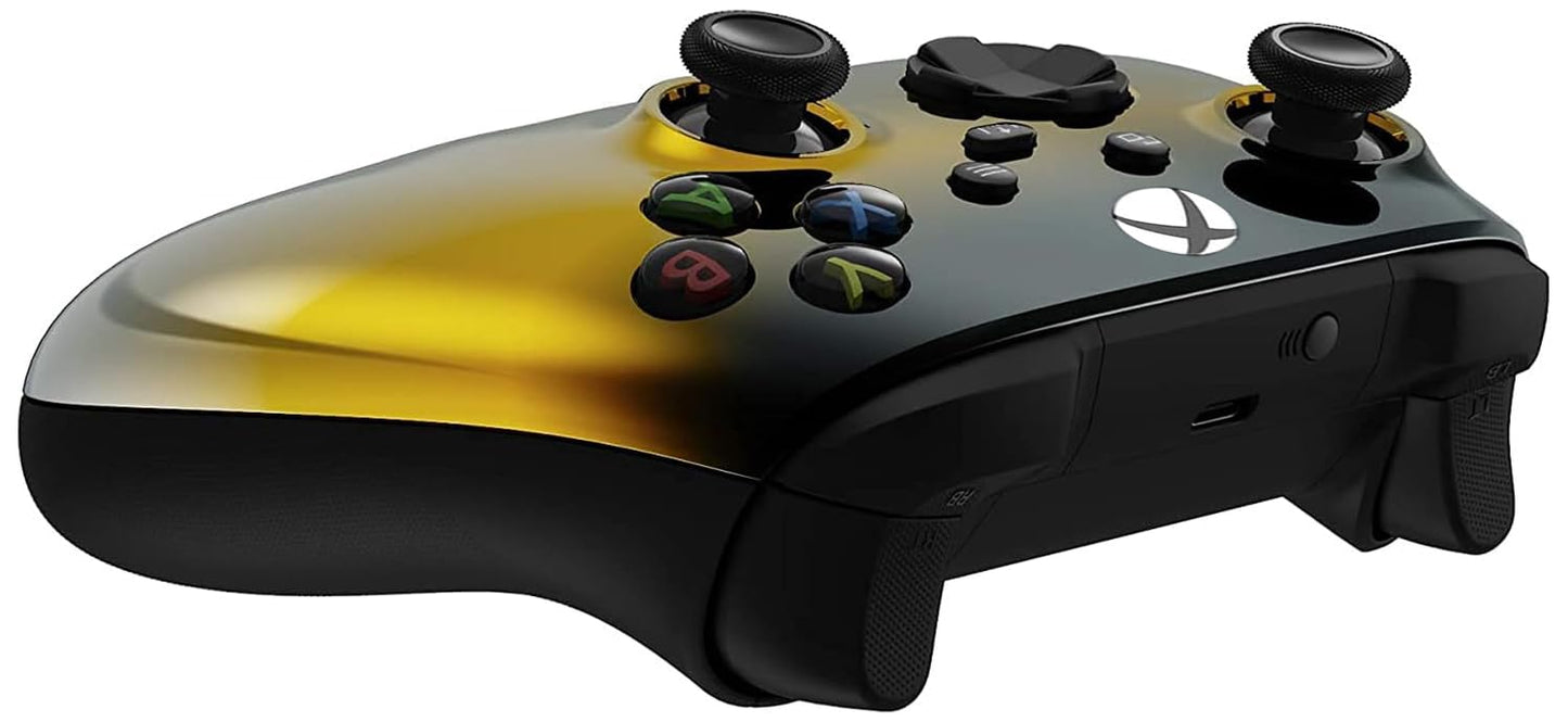Custom Controllerzz Wireless Controller for Xbox Series X/S & One - Soft Touch Feel - X/S Gold Fade Finish