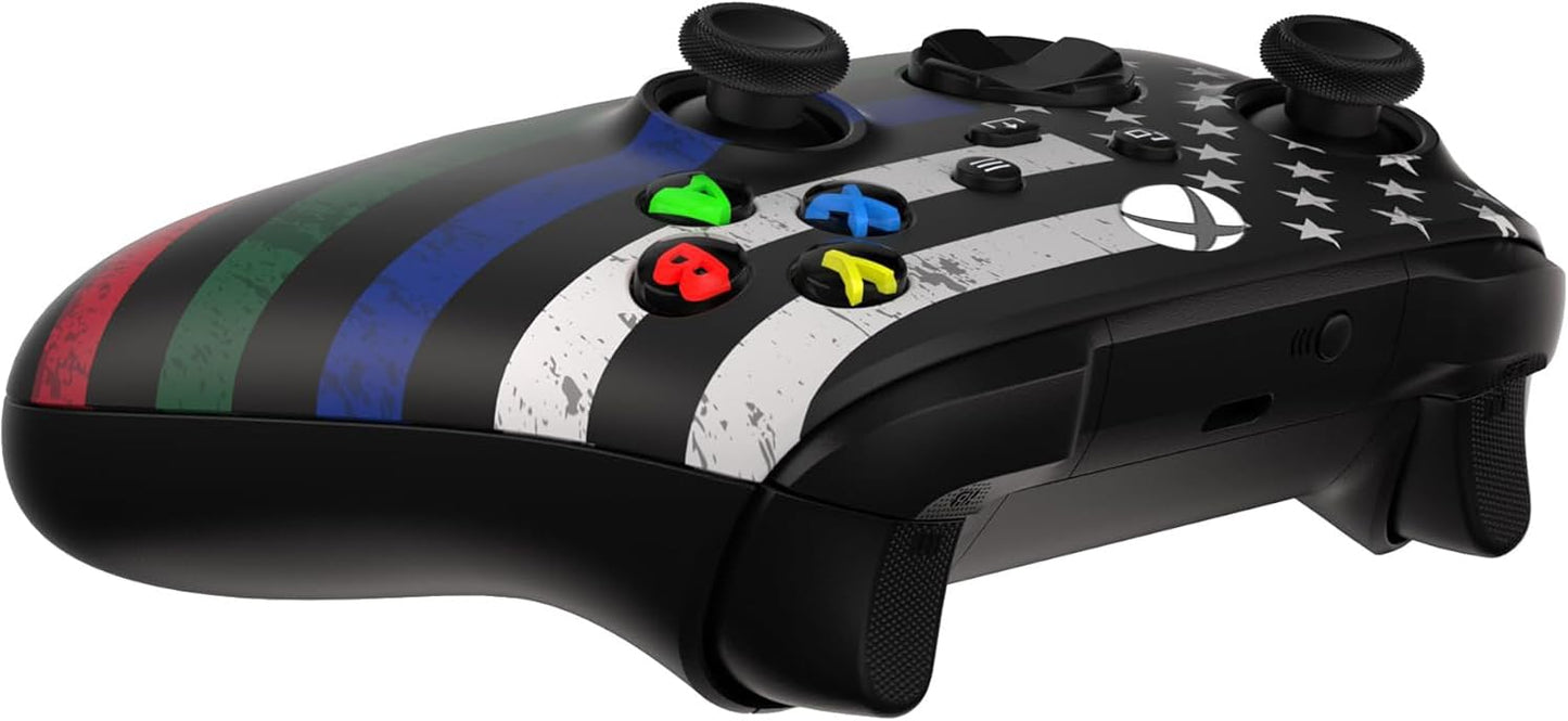 Custom Controllerzz Wireless Controller for Xbox Series X/S & One - Soft Touch Feel - X/S Thin Line Tribute