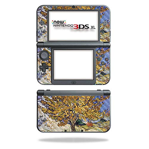 MightySkins Carbon Fiber Skin for Nintendo New 3DS XL (2015) - Mulberry Tree | Protective Durable Textured Carbon Fiber Finish | Easy to Apply Remove and Change Styles | Made in The USA