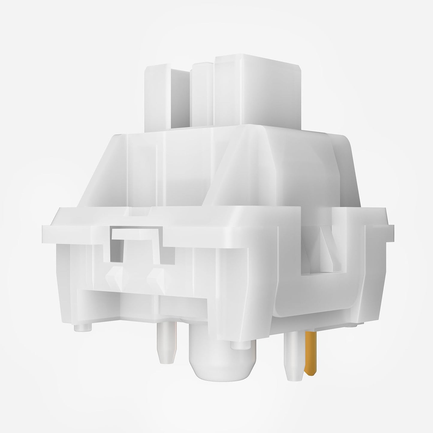Silent Keyboard Switches White Jade Switch for Mechanical Gaming Keyboard 5-pin Linear/Typing&Gaming/Pre Lubed Switches(90Pcs Mute White)