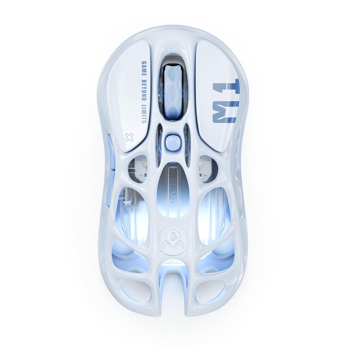 GravaStar Mercury M1 Pro Gaming Mouse 78g Lightweight Magnesium Alloy 26 000 DPI PAW3395DM Sensor 5 Programmable Buttons Support Wired/2.4GHz/BT Up to 200 Hours Battery Life