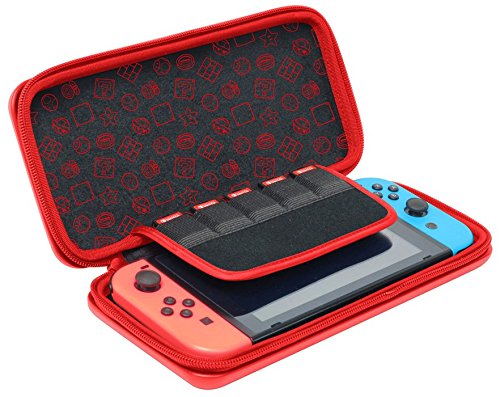 HORI Nintendo Switch Alumi Case - Mario Edition, Aluminum, Model NSW-090U, Officially Licensed by Nintendo