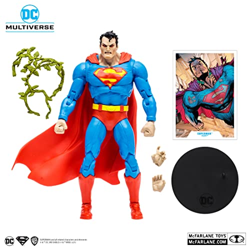 BANDAI DC Multiverse Superman Hush Action Figure - 7 Inch, Multicolored, Model TM15554, Gold Label Variant