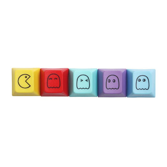 Psivika PBT Keycaps Set - 5 Pcs SA/R2 Enter Row Height, Hand Engraved Resin, Multi-Color for MX Switch Mechanical Keyboards