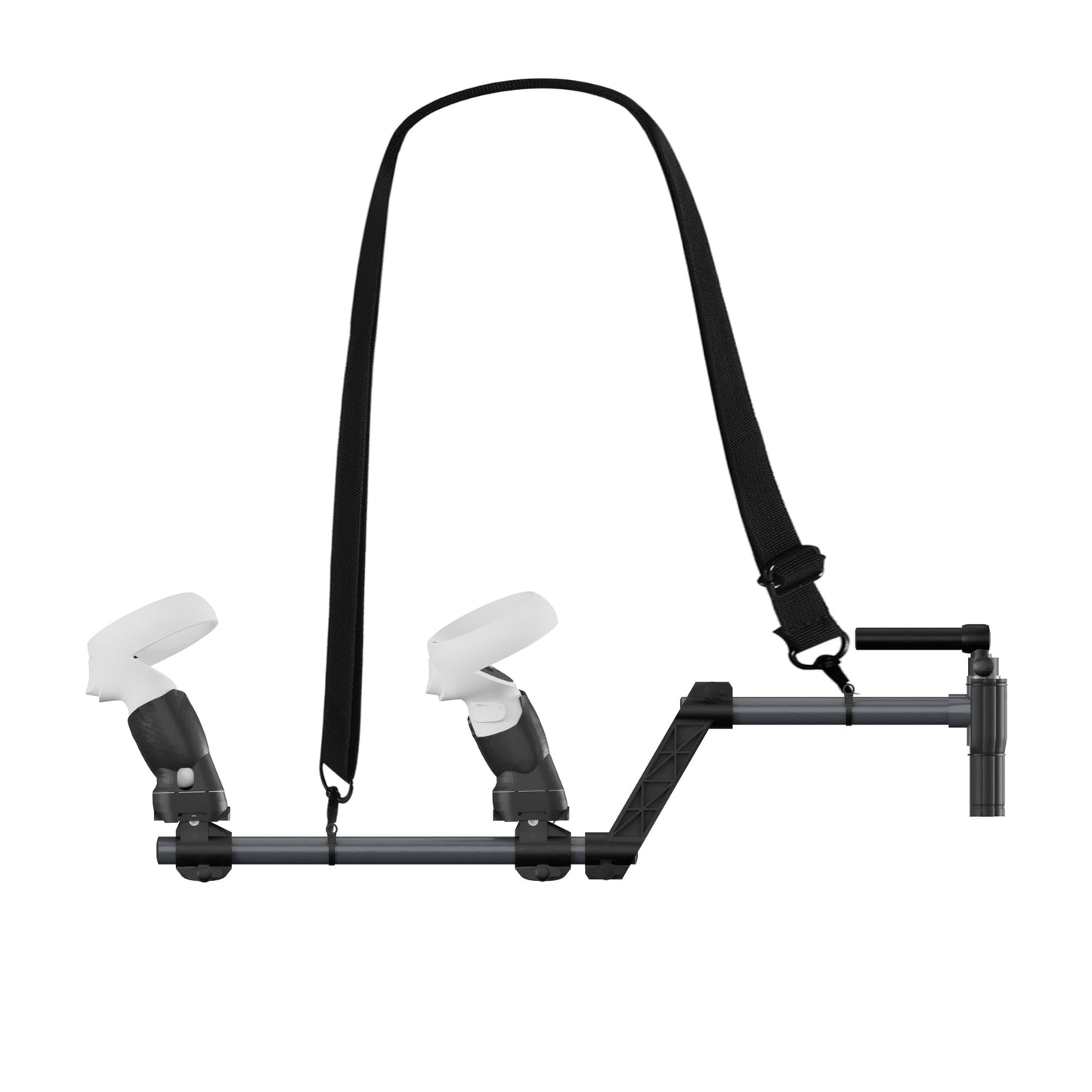 tool Stock for Quest 2 Compatible with VR Quest2 Controller Grips for Enhance Stability and Control Magnetic Stock toy Adapter (Black for Quest2)
