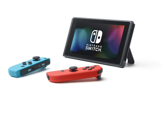 Nintendo Switch OLED Model - Neon Blue and Red Joy-Con, Extra 32GB Micro SD Card, Global Version