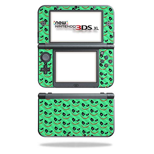 MightySkins Carbon Fiber Skin for Nintendo New 3DS XL (2015) - Why So Serious | Protective Durable Textured Carbon Fiber Finish | Easy to Apply Remove and Change Styles | Made in The USA