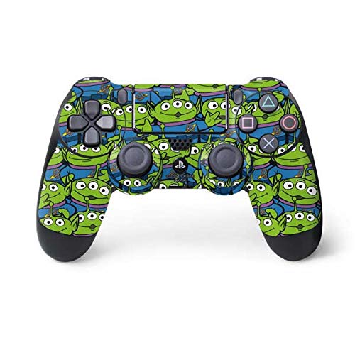 Skinit Decal Gaming Skin Compatible with PS4 Controller - Officially Licensed Disney Toy Story Alien Collage Design