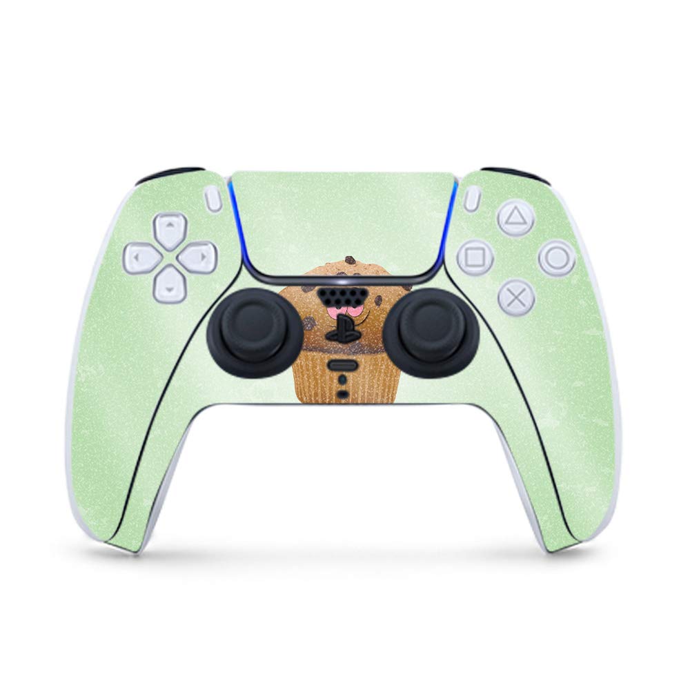 MightySkins Glossy Glitter Gaming Skin for PS5 / PlayStation 5 Controller - Baked | Durable High-Gloss Glitter Finish | Easy to Apply and Change Style | Made in The USA