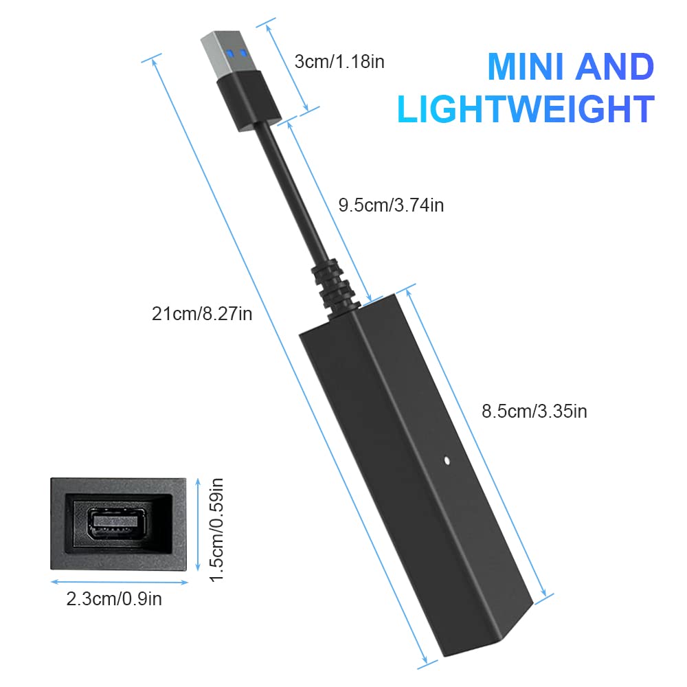 JZW-Shop PS VR Mini Camera Adapter for PS5/PS4 - Black, Model GZW666