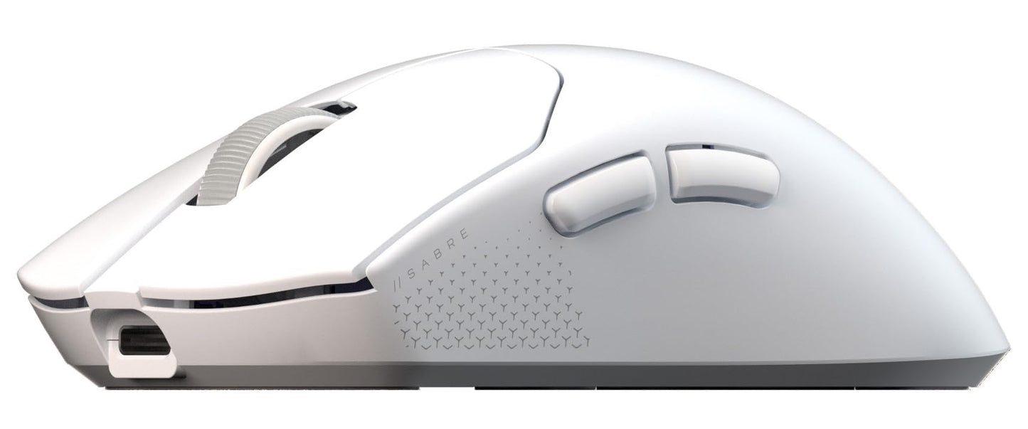 Corsair Sabre v2 PRO Ultralight FPS Wireless Gaming Mouse - 33 000 DPI 36g Weight 8 000Hz Hyper-Polling Mechanical Switches Up to 70-Hour Wireless Battery Life Web Hub - White