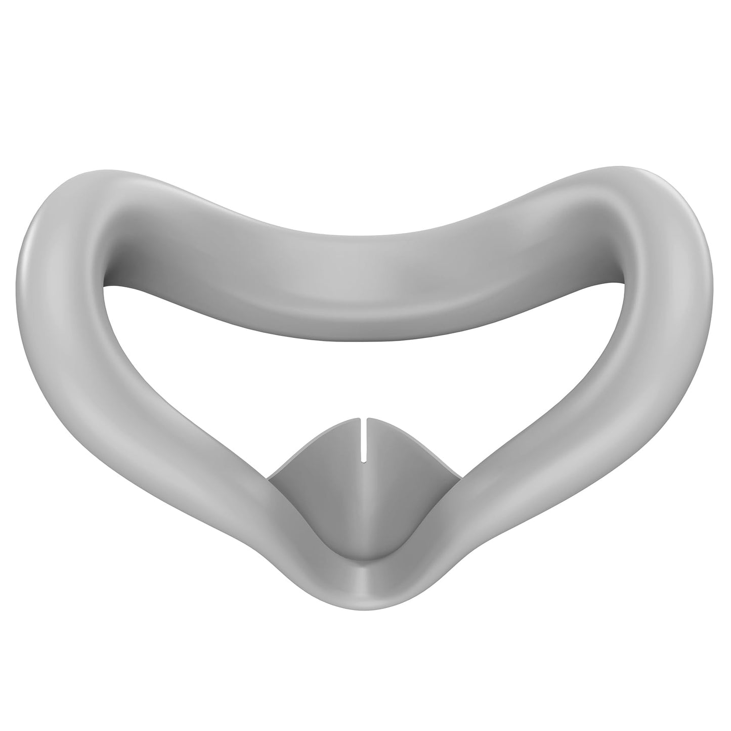 FLOWEBB Silicone Face Cover for Meta Quest 3S - Skin-Friendly Anti-Sweat VR Face Pad with Ventilation & Lightproof Design (Gray)
