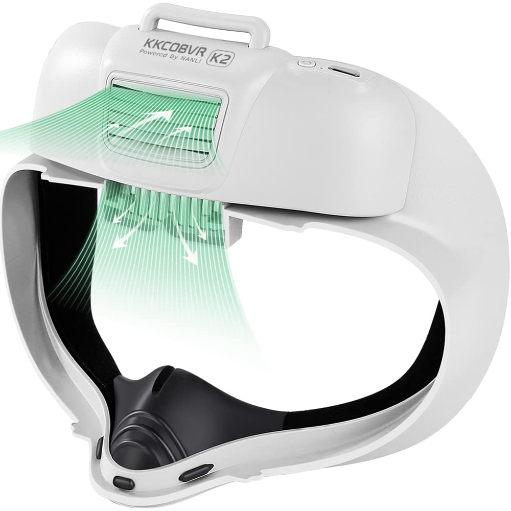 KKCOBVR K2 Face Cover with PU Leather Facial Interface Only Compatible with Meta Quest 2 Accessories Relieve Lens Fogging and Replace Fits with Oculus Quest 2 fine design Head Strap