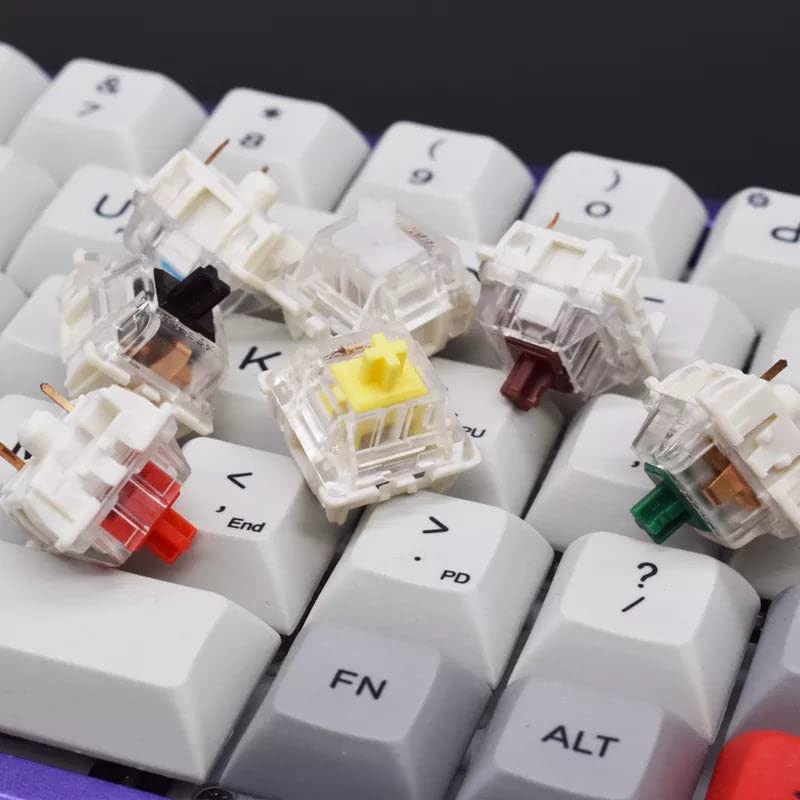 GATERON KS-9 RGB Mechanical Key Switch - Clear Top, Blue, 65 Pcs