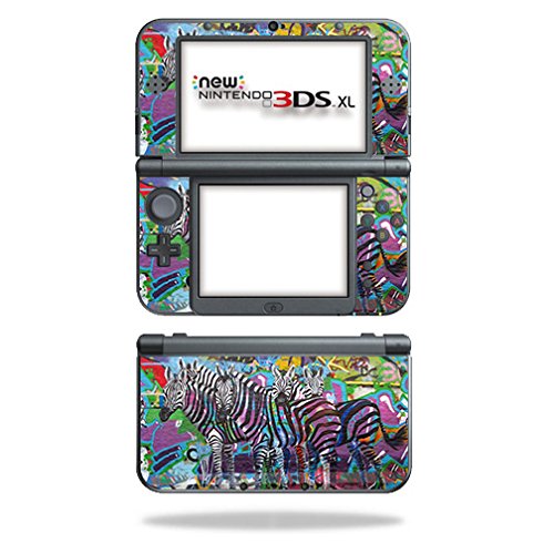 MightySkins Skin Compatible with Nintendo New 3DS XL (2015) - Zebra Gang | Protective, Durable, and Unique Vinyl Decal wrap Cove