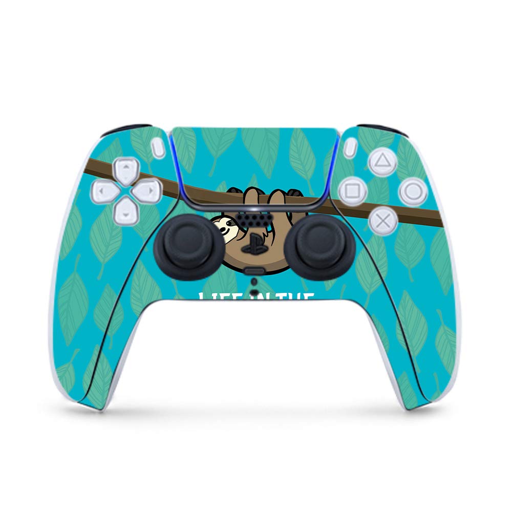 MightySkins Gaming Skin for PS5 / Playstation 5 Controller - Slow Sloth | Protective Viny wrap | Easy to Apply and Change Style | Made in The USA