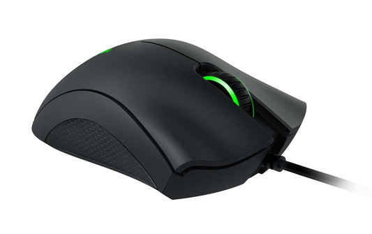 Razer DeathAdder Essential Wired Gaming Mouse - 6400 DPI, 5 Buttons, Ergonomic, Black, 12.7x7.3x4.3 cm, Model RZ01